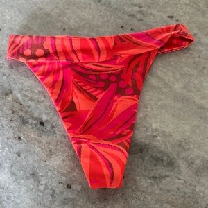 Skatie Pink and Red Bikini Bottom